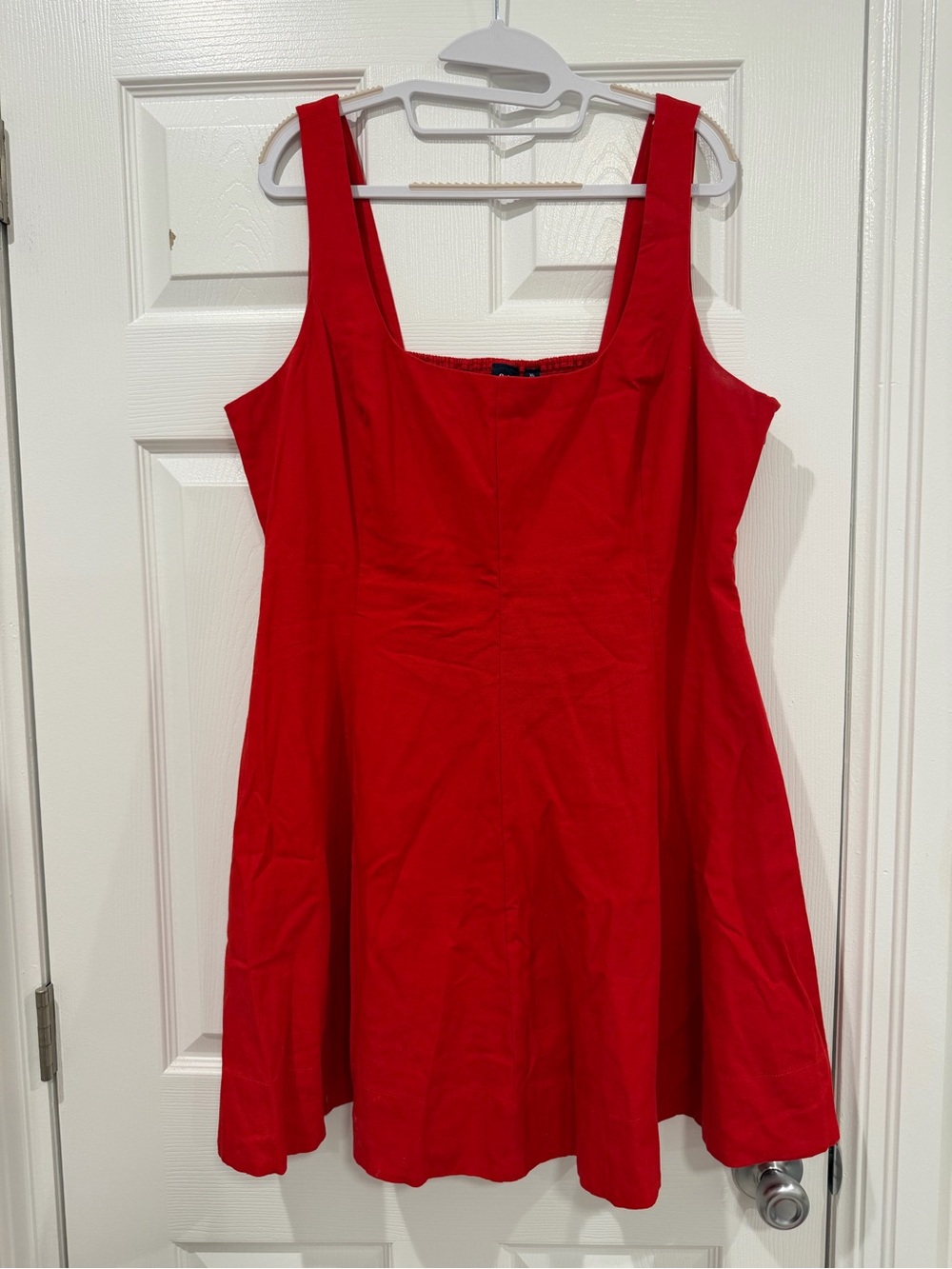 GAP Red Square-Neck Camisole Dress